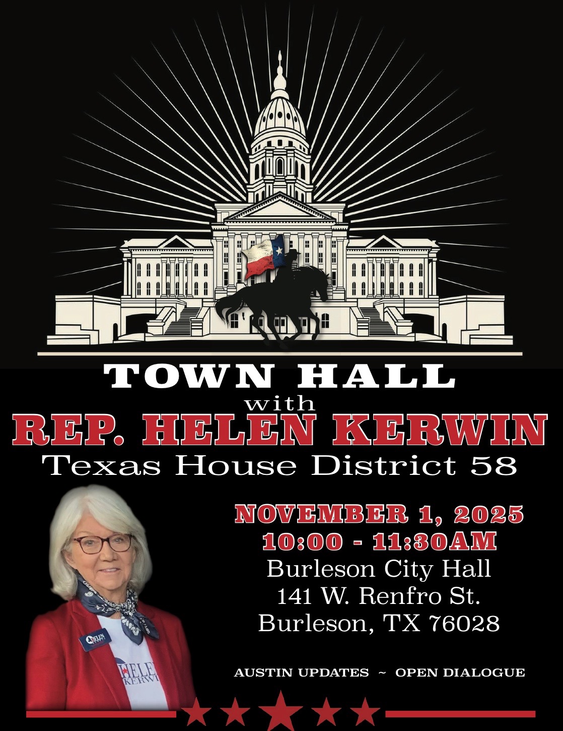 Let's talk Texas! Join... - State Representative Helen Kerwin | Facebook