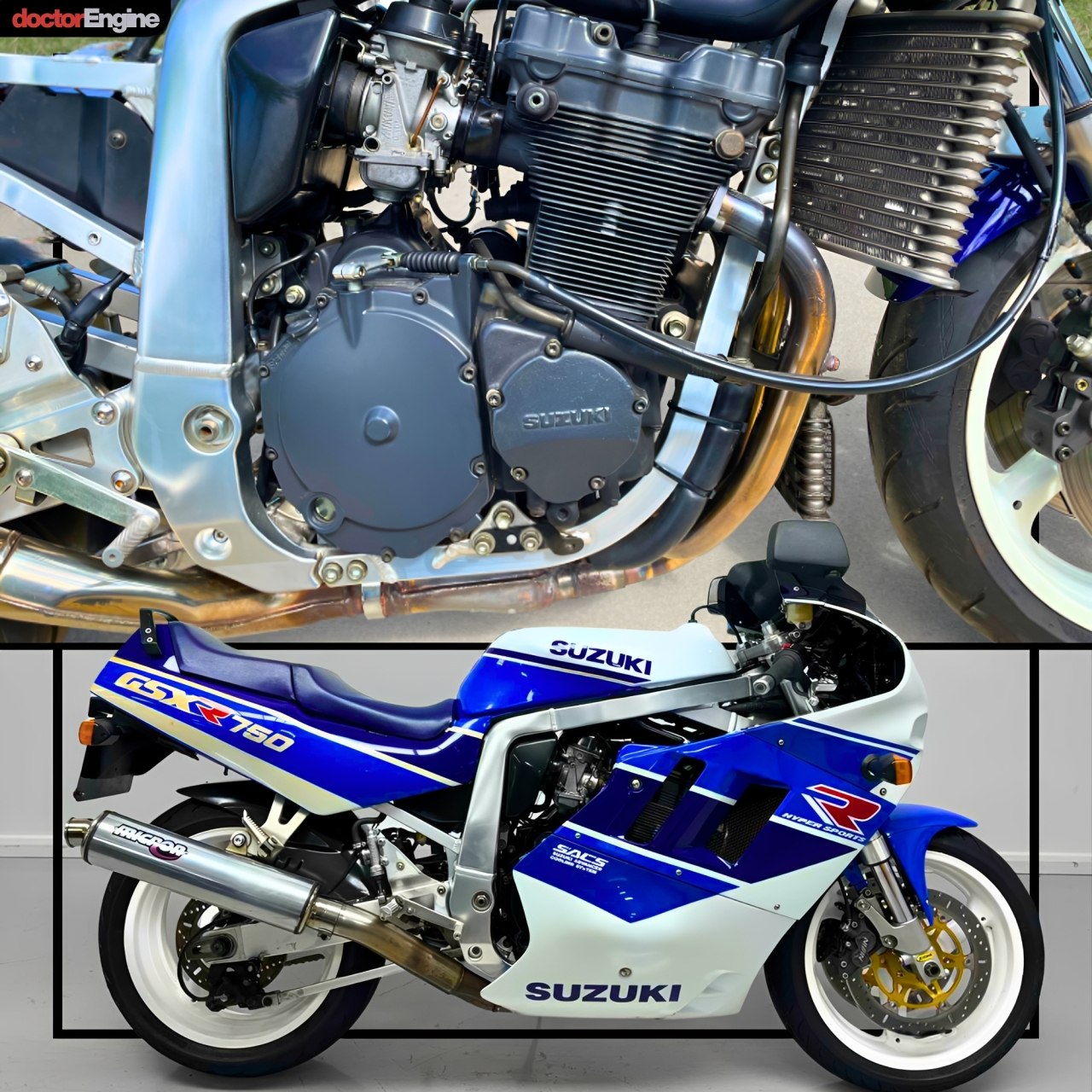 🔵🏁 Classic Suzuki. Modern Samco Sport technology. 🏁🔵 Bring