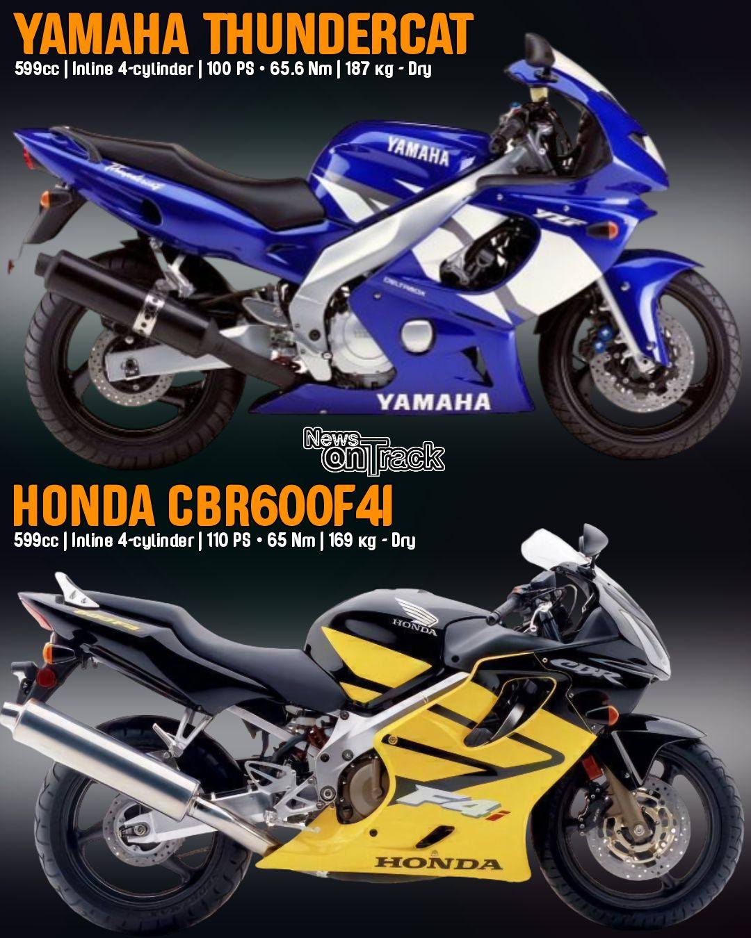 While the Yamaha YZF600R (widely known as the Thundercat) and