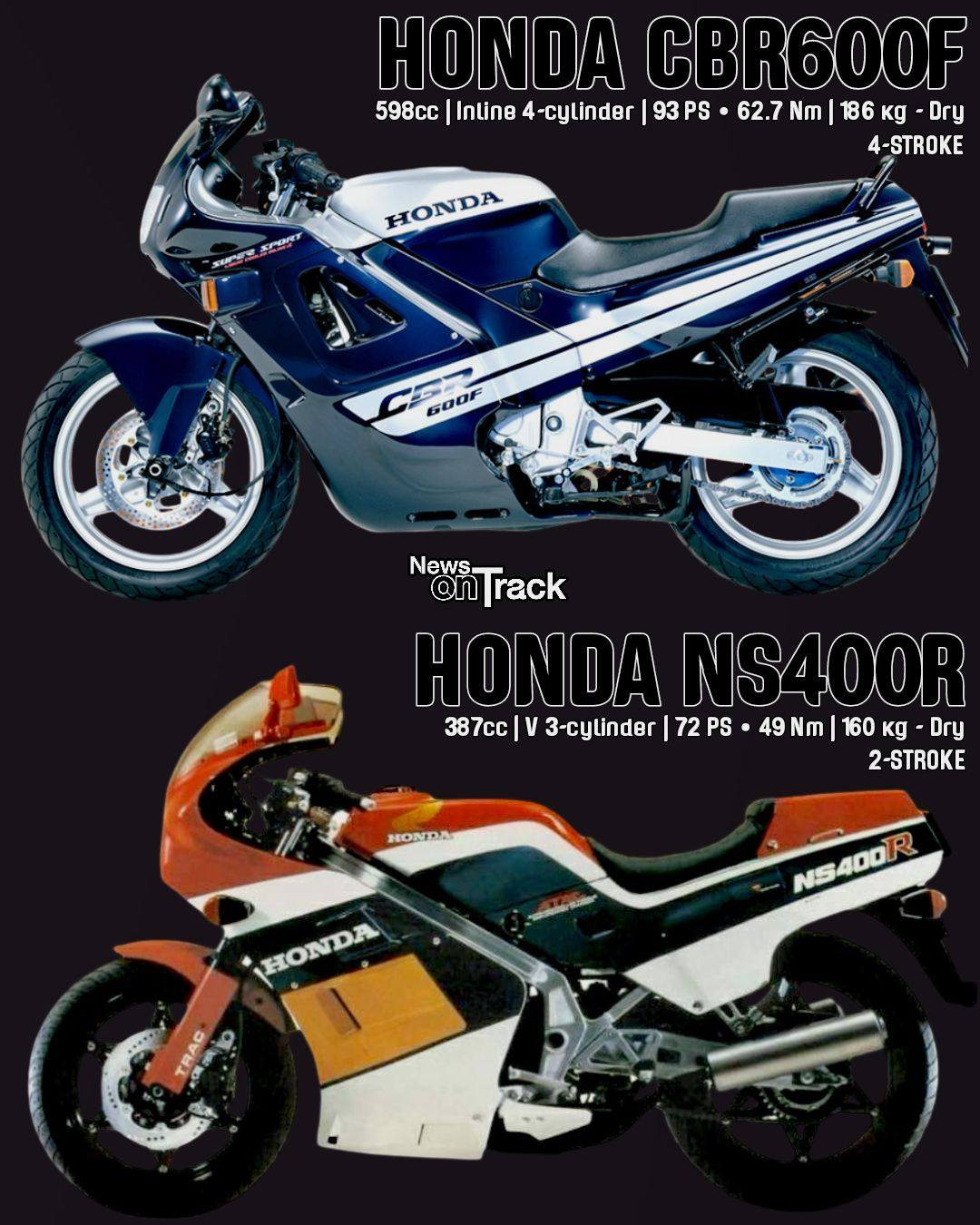 The 1984 Honda NS250R and the 1984 Honda CBR400F Endurance