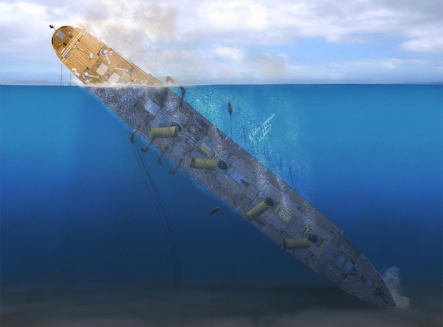 janda-where-the-britannic-sank-the-water-is-119m-390ft-deep-and