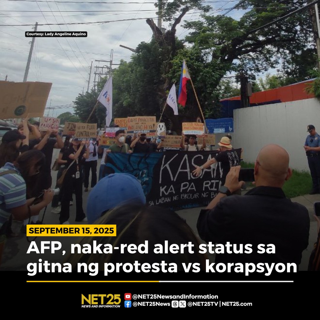 NET25 - Naka-red alert status ang Armed Forces of the Philippines (AFP ...