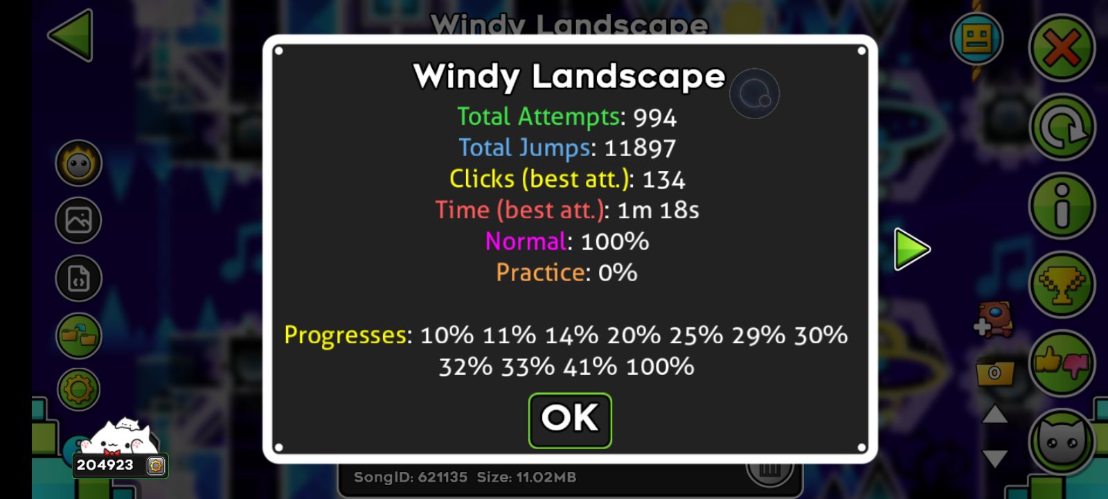 HRNT Completes Highlander Express Extreme Demon in Geometry Dash