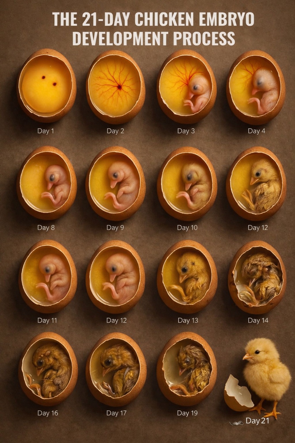 Sprout - The 21-Day Chicken Embryo Development Process: From Egg to ...