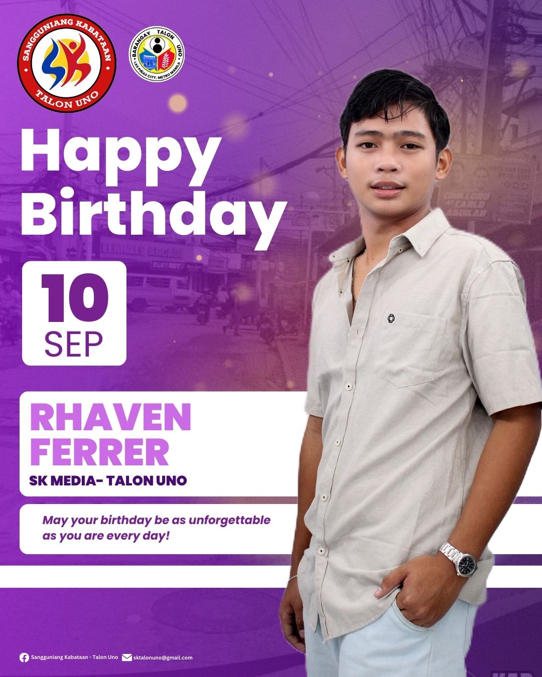 Sangguniang - HAPPY BIRTHDAY REY! Isang Maligayang Kaarawan sa’yo ...