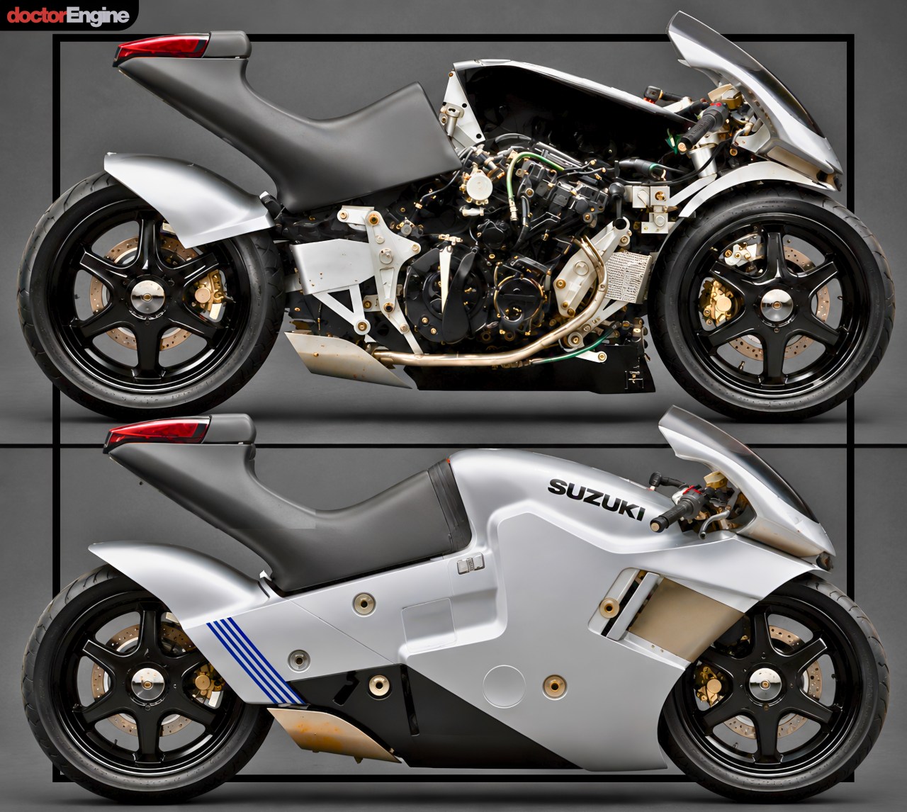Suzuki Nuda: a futuristic two-wheel-drive motorcycle concept