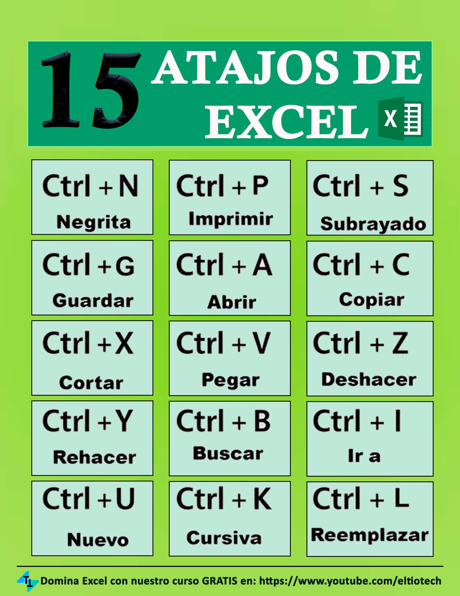 El - Acelera tu trabajo en Excel con estas combinaciones🧠🎯 #ExcelTips # ...