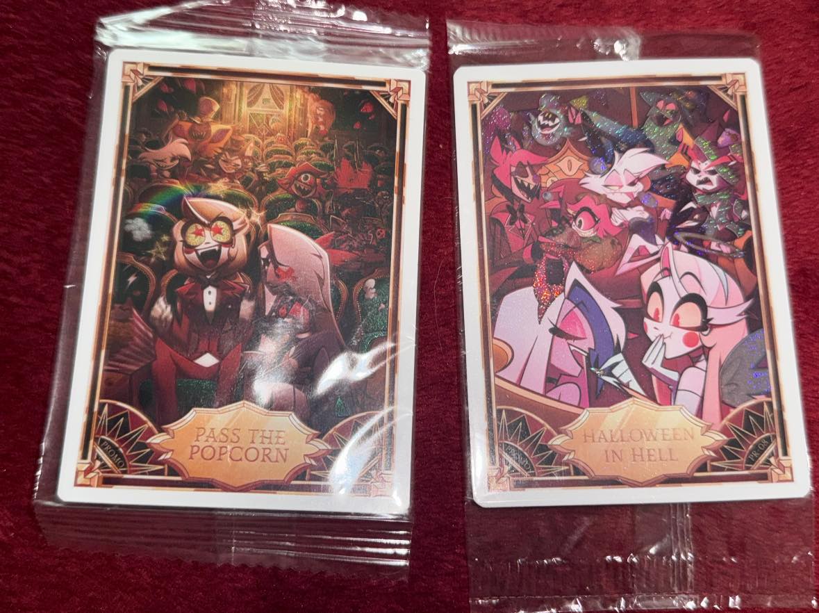 What are the deals for each Hazbin Hotel card?