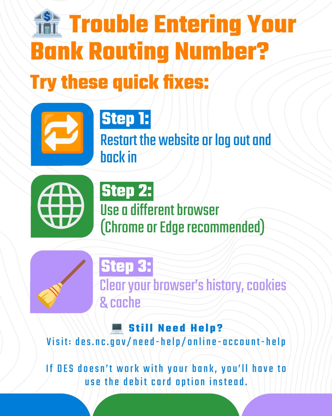 NC - 🏦 Trouble entering your bank routing number? See below for some ...