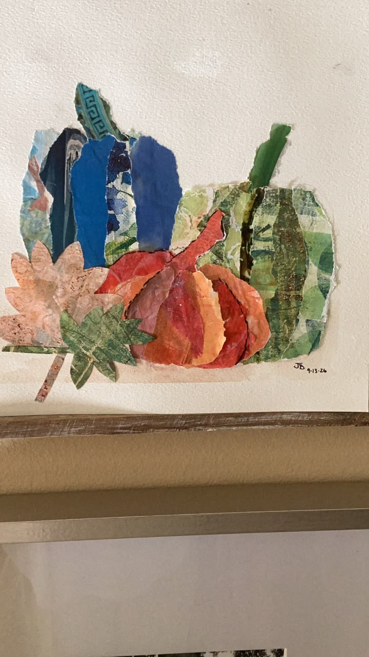 My first large collage 12 x 12