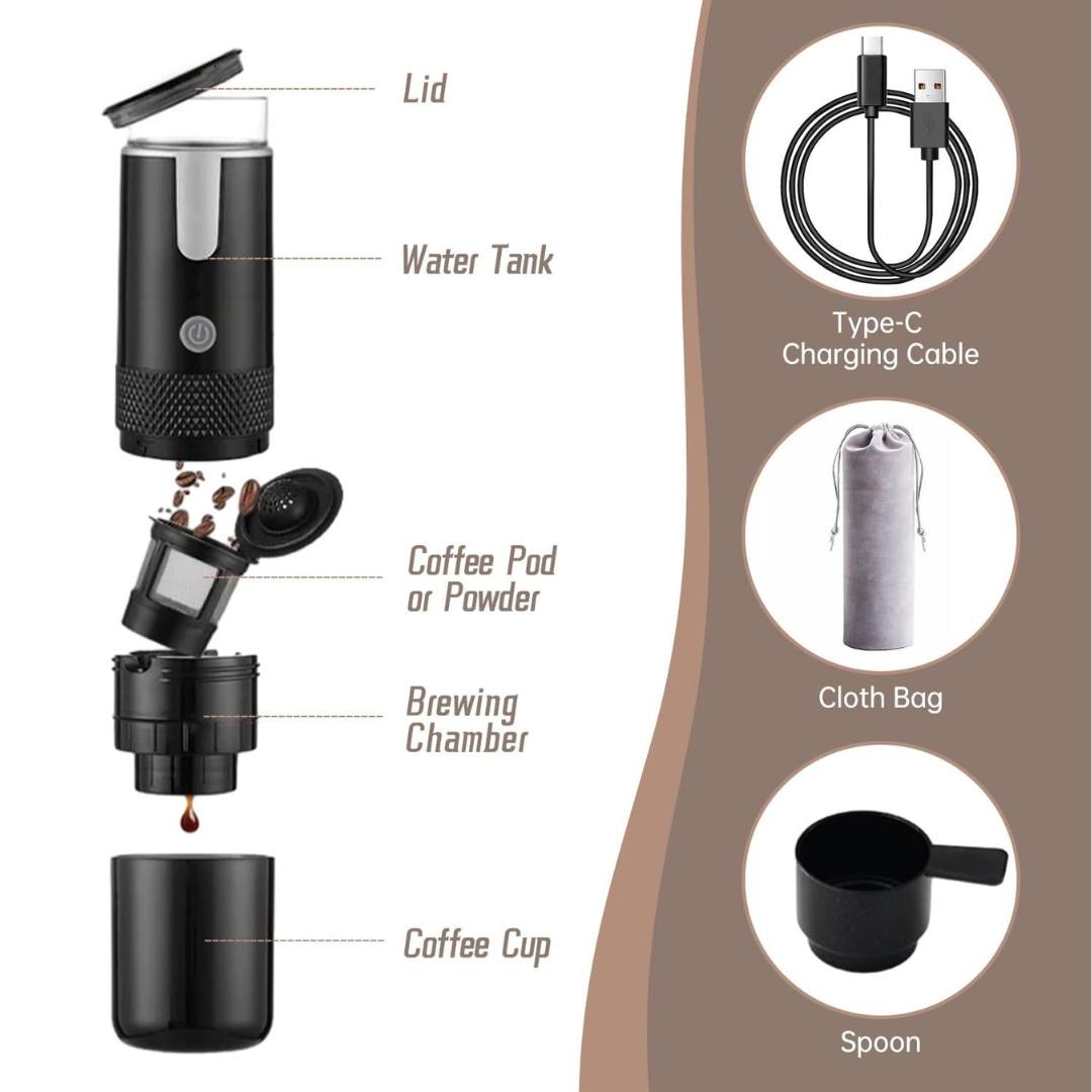 Machines À Café Capsule De Machine À Café Portable 200 Ml Avec Filtre