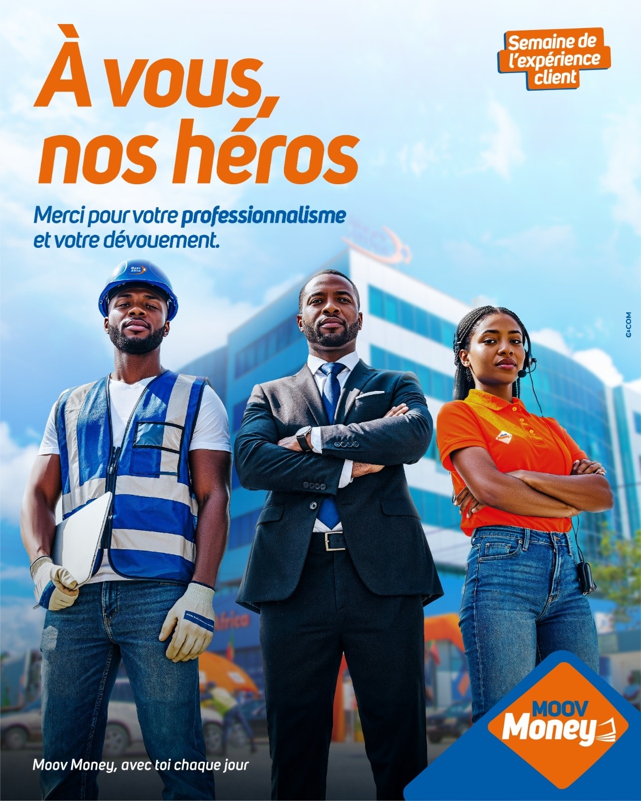 Derrière chaque client satisfait, il y... - Moov Money Bénin | Facebook