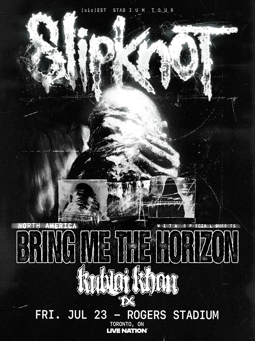 Slipknot at Rogers Stadium on July 23, 2027 with Bring Me The Horizon