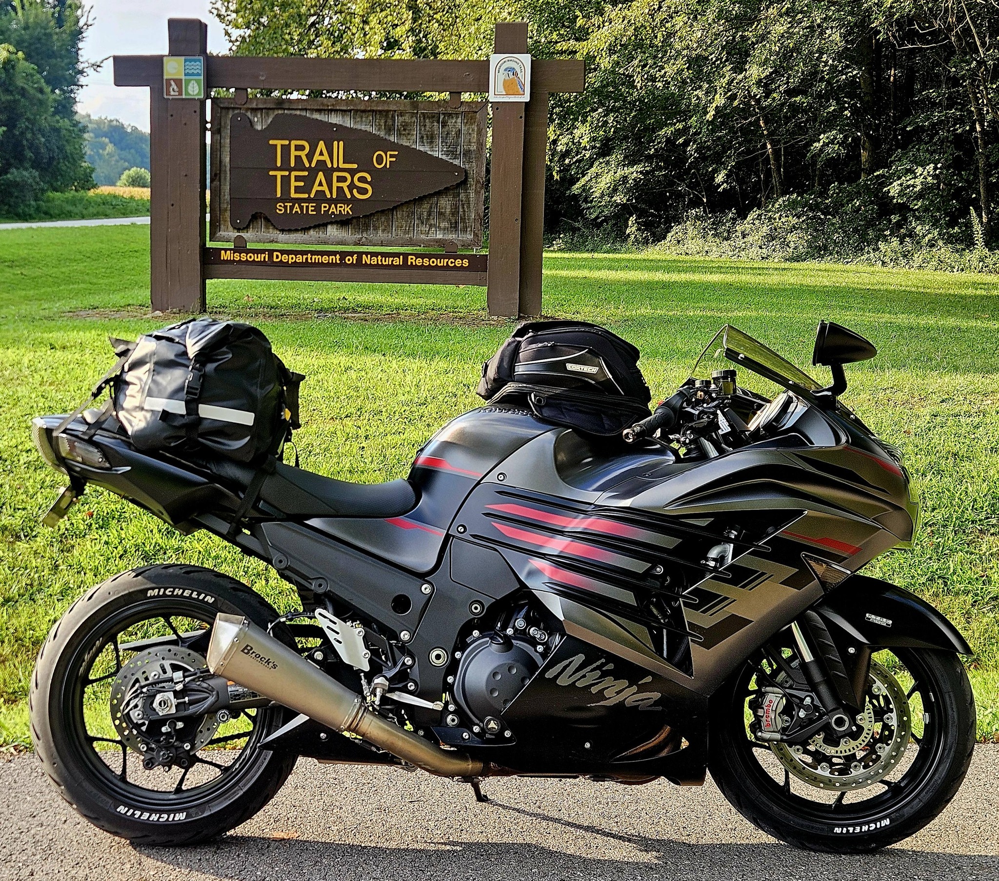 633 mile ride home from Memphis, TN on a SHOEI helmet
