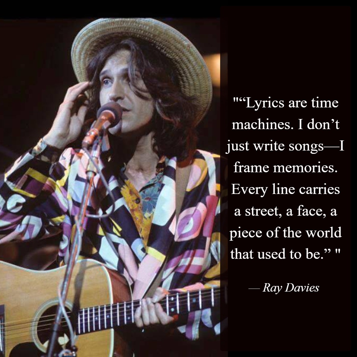 Rock - Ray Davies, chief songwriter and frontman of The Kinks, is ...