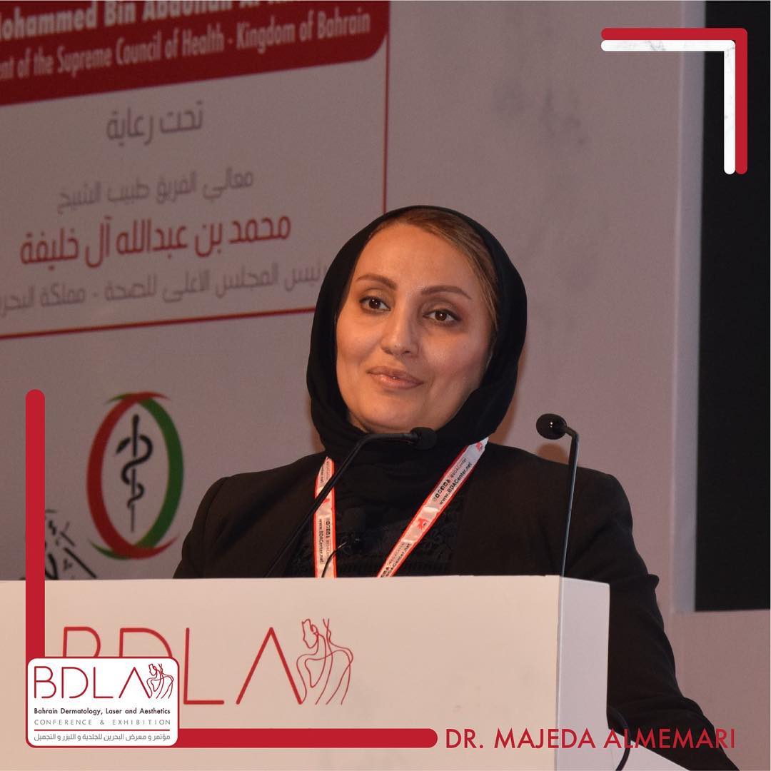 Bahrain - Dr. Majeda Almemari giving a speech on interesting ...