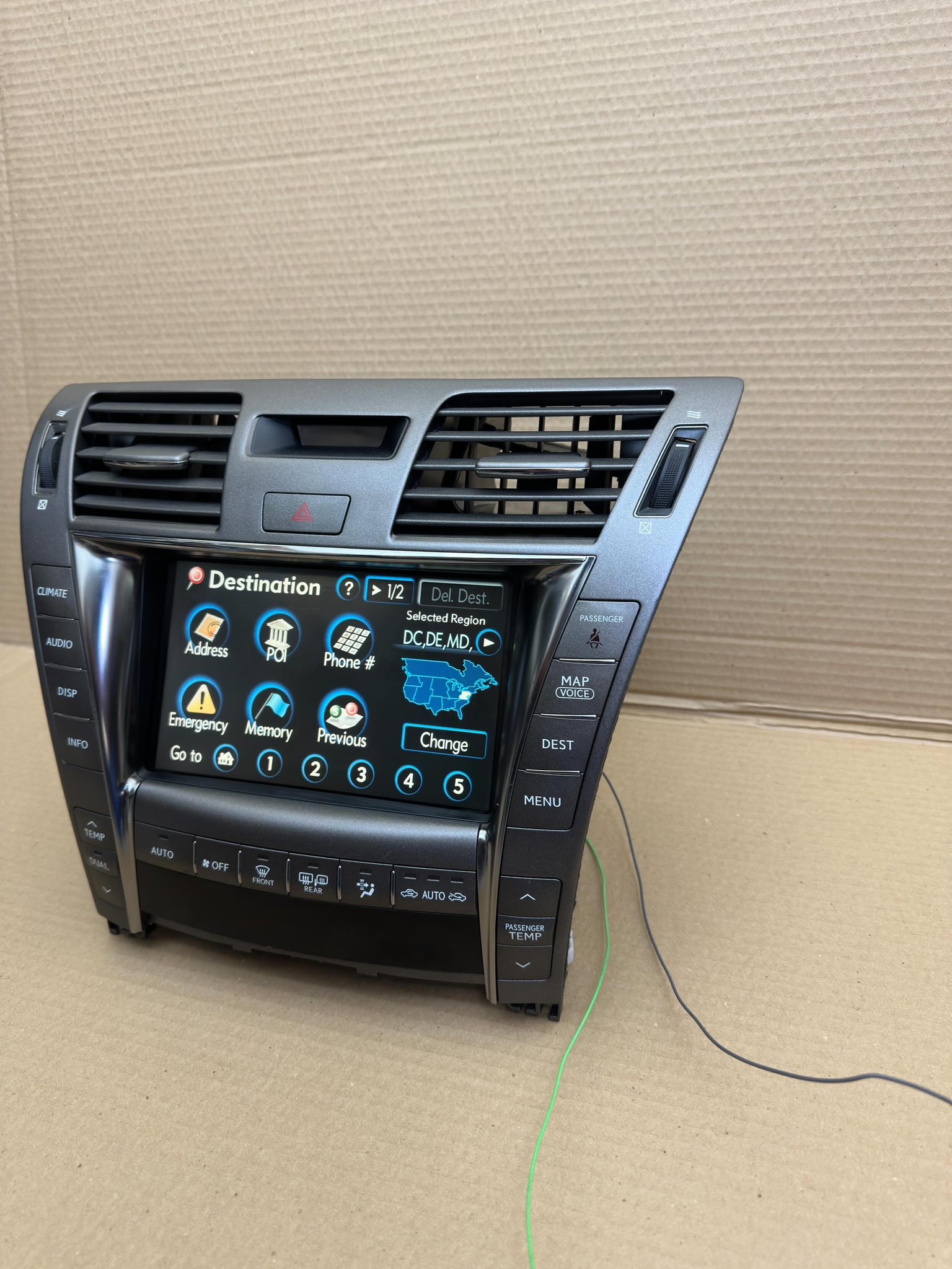 Lexus LS460 navigation touch screen monitor for sale