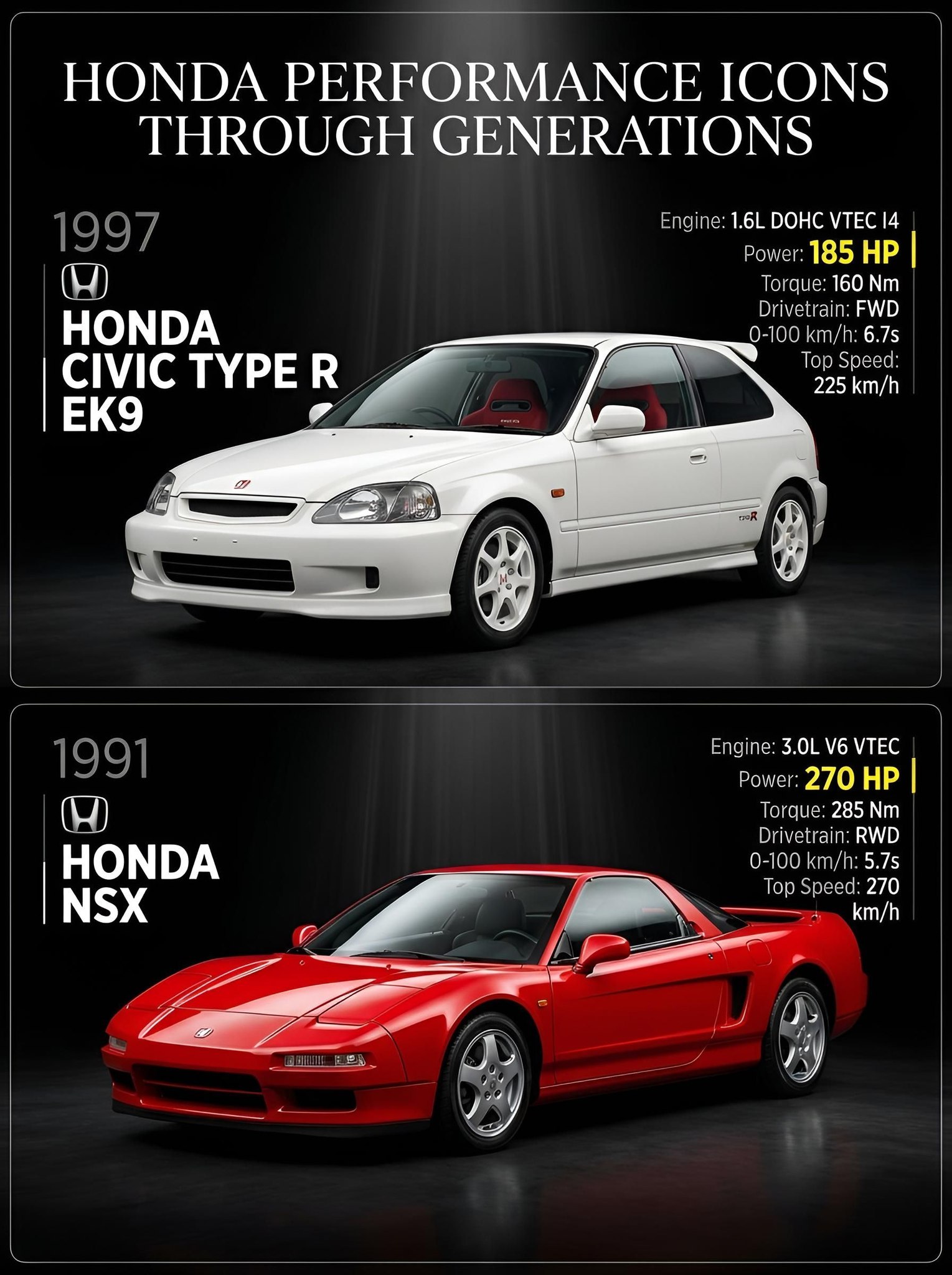 The Honda Civic Type R and Toyota GR Supra 2.0 seemingly have