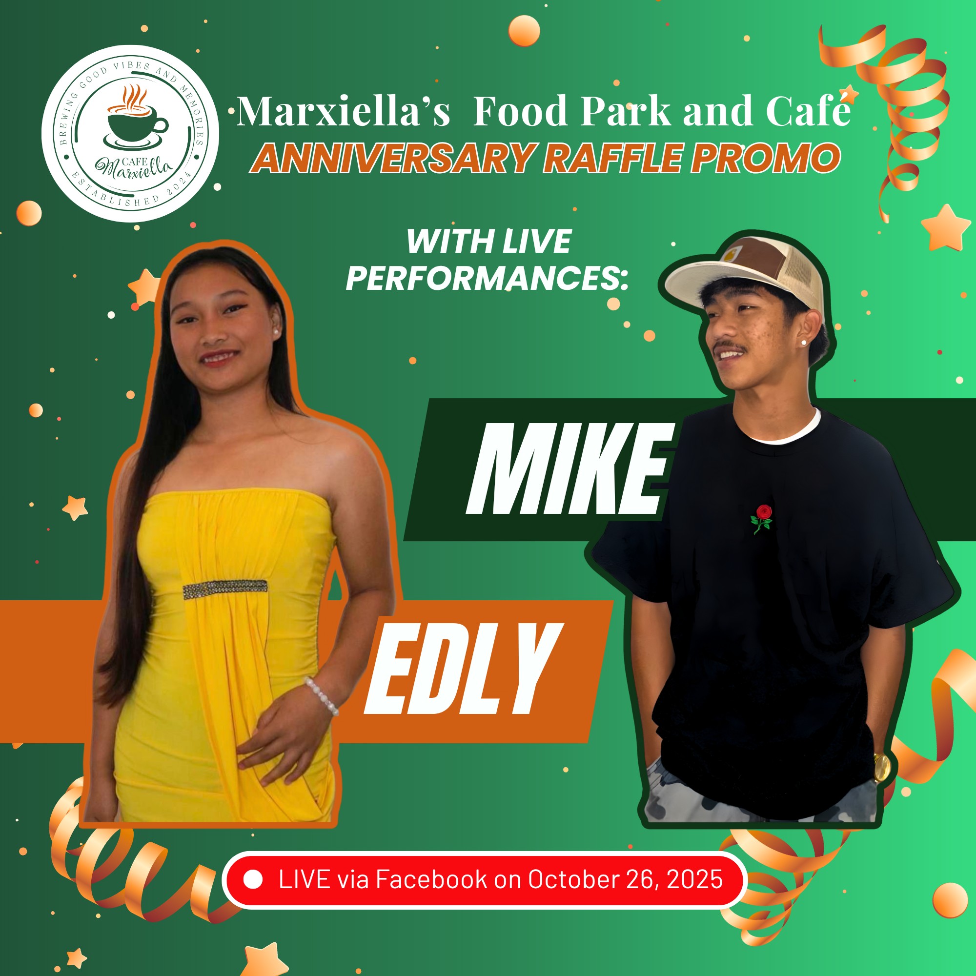 Cafe - Our Anniversary Raffle Night gets even more exciting with live ...