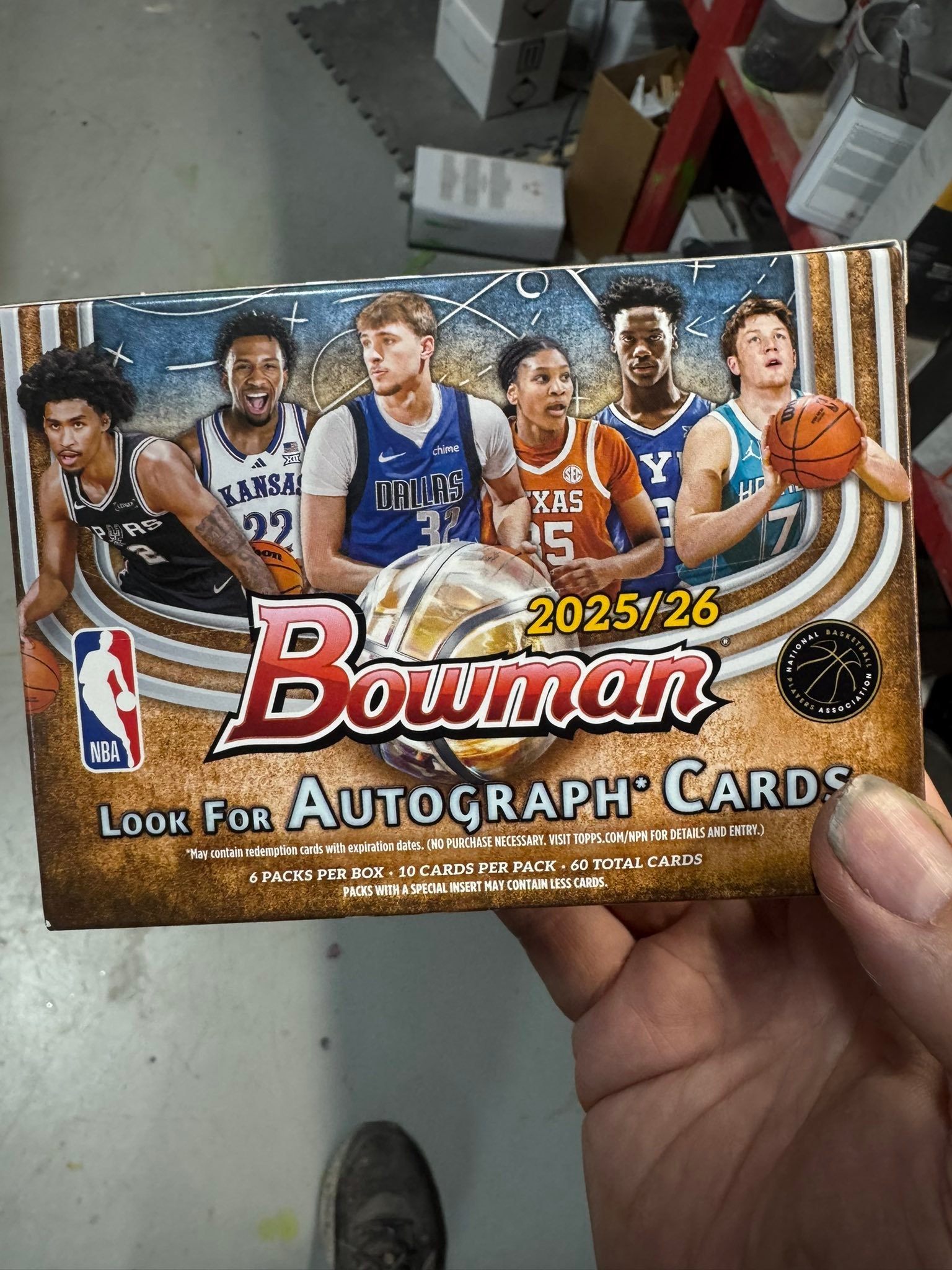 Pulled rare cards from basketball pack