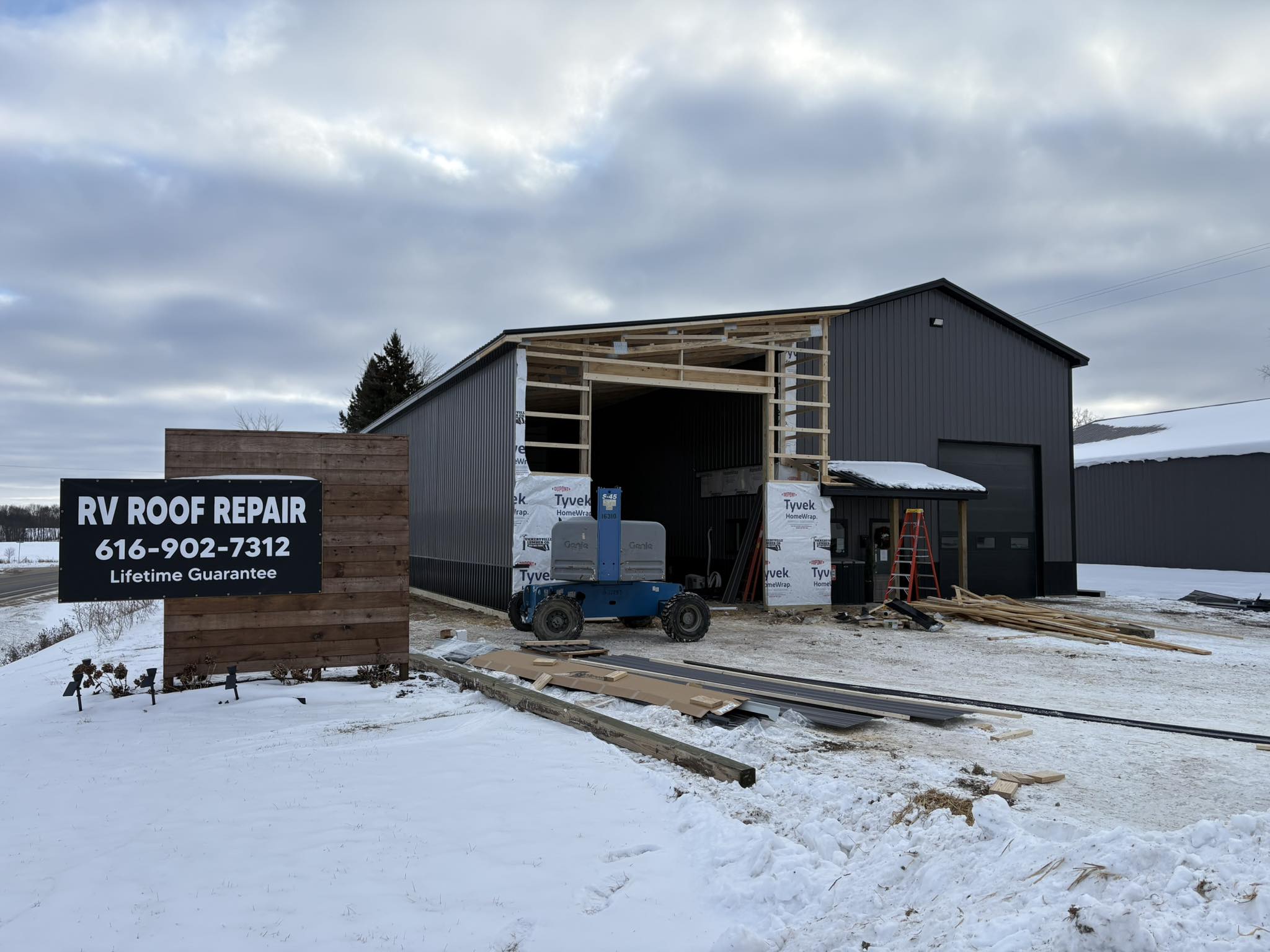 Michigan - The new spray bay is almost completely enclosed! | Facebook