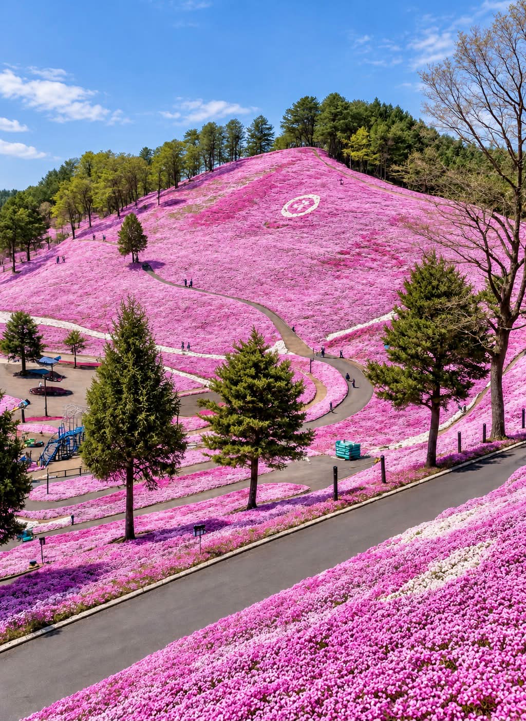 This isn't a pink carpet—it's an entire hillside in bloom
