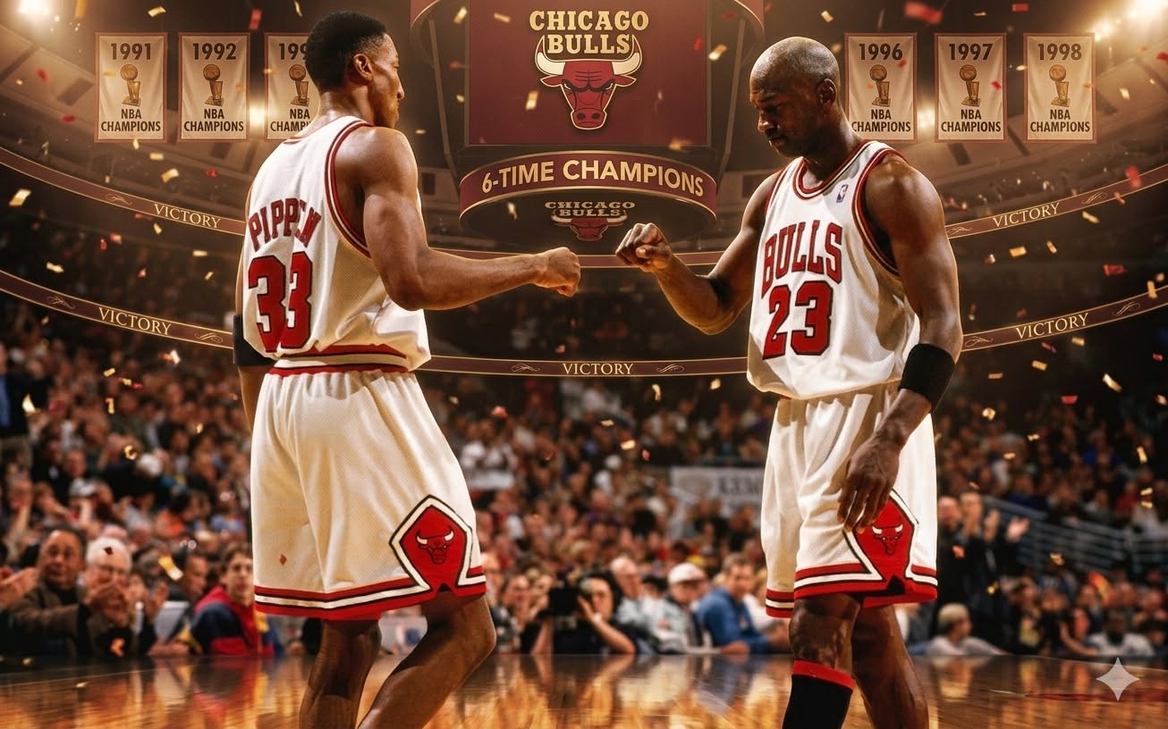 Michael Jordan ? and Scottie Pippen ?️ were the ultimate NBA duo
