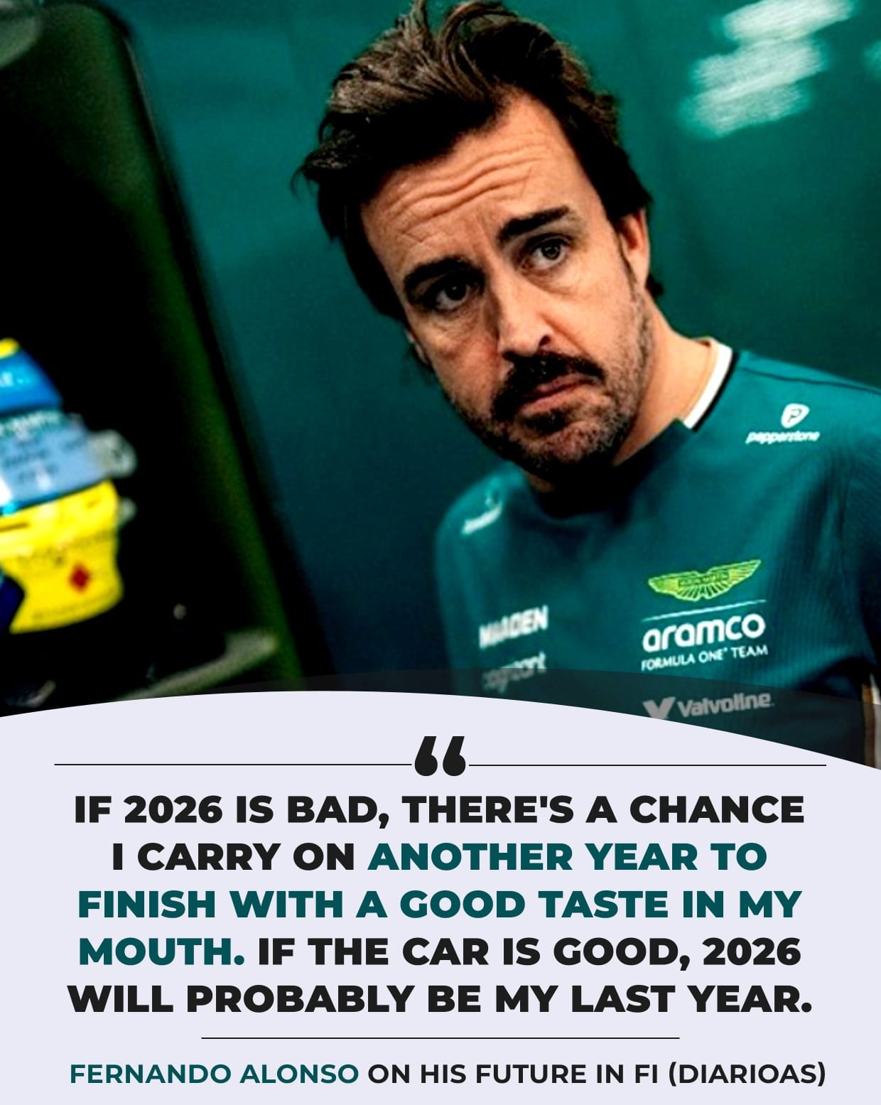 F1 - Fernando Alonso hints 2026 could be his final F1 season… unless ...