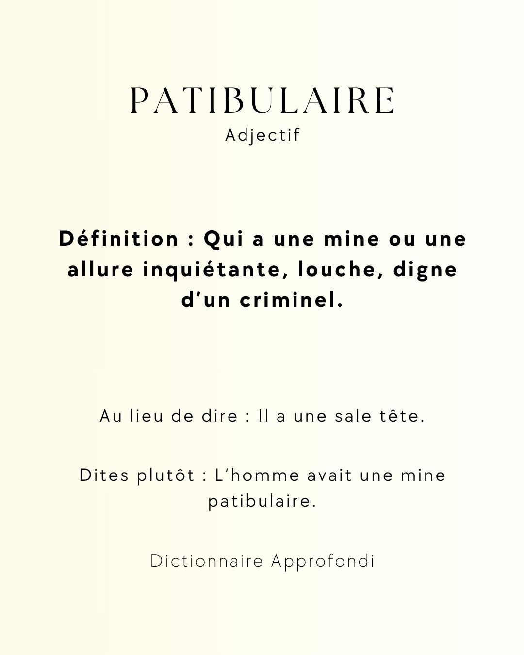 Patibulaire,