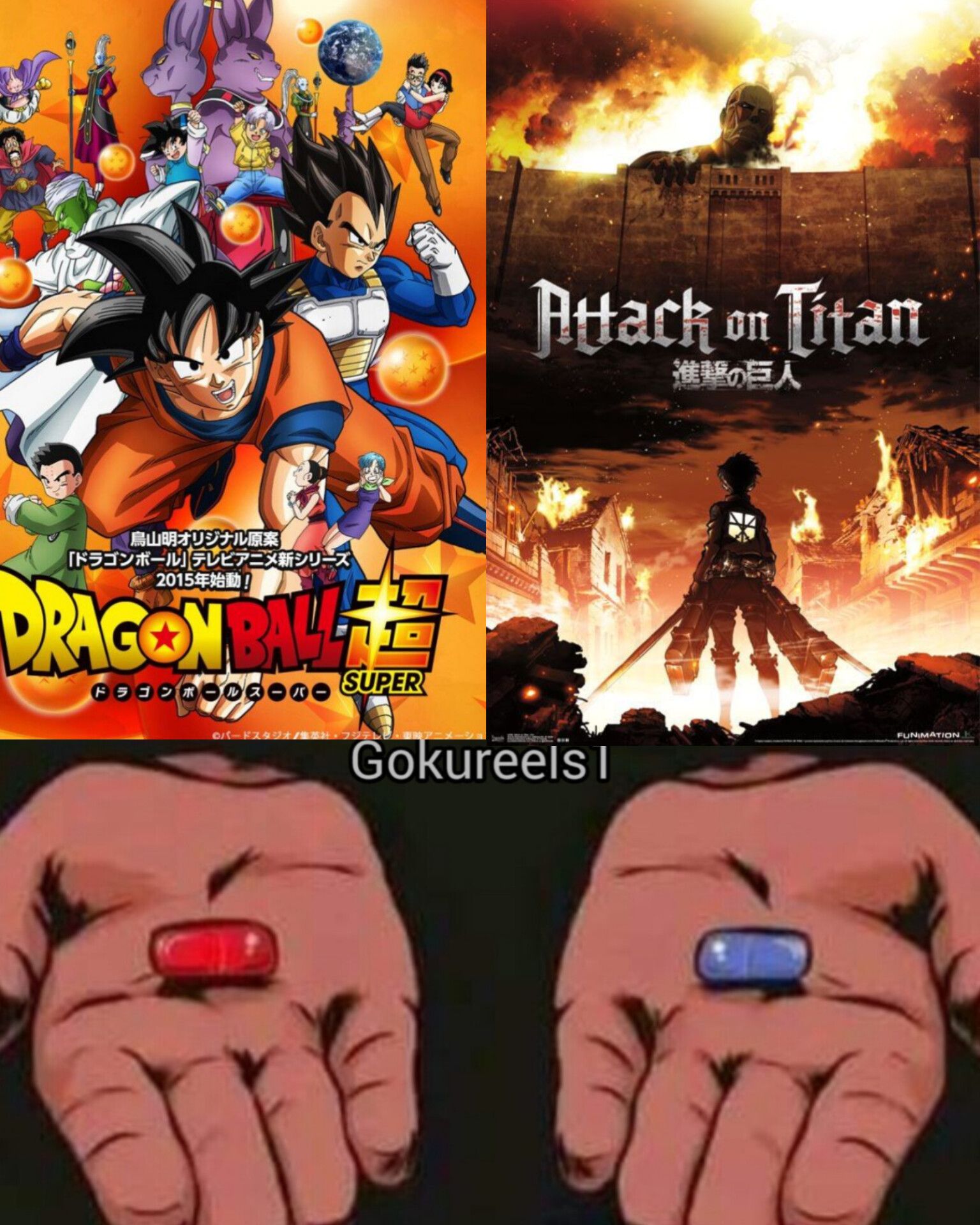 Dragon Ball Super or Attack on Titan. RHack AHackonTitan Ôn Titan 