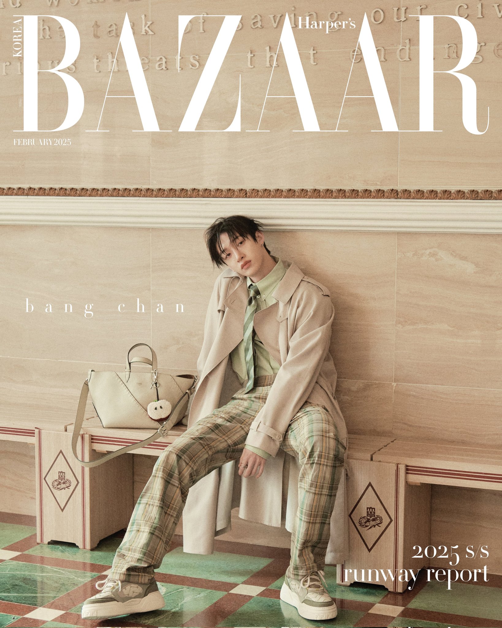 BANG CHAN x FENDI FOR HARPER'S BAZAAR KOREA FEBRUARY ISSUE
