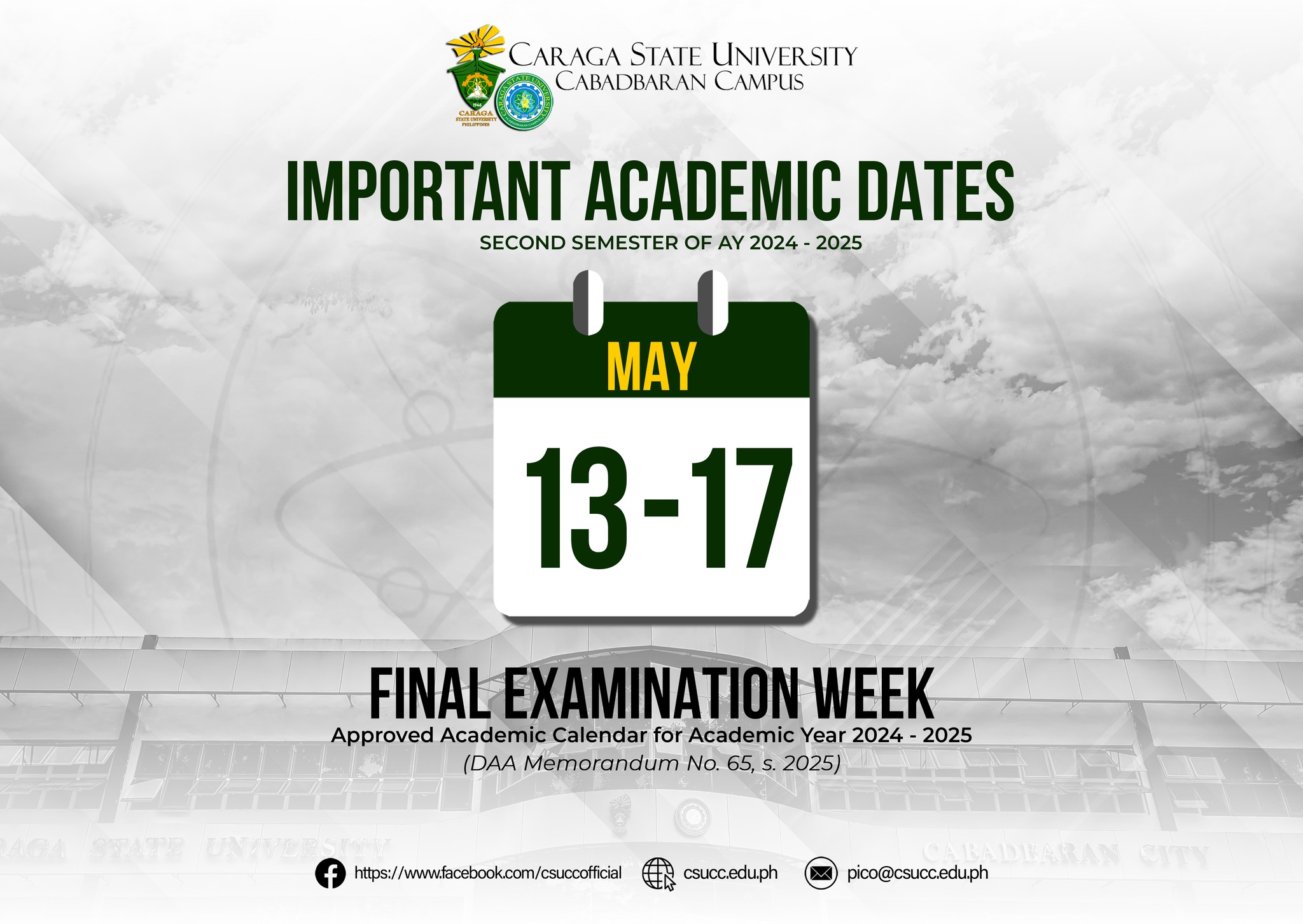 CSU Academic Calendar 2027