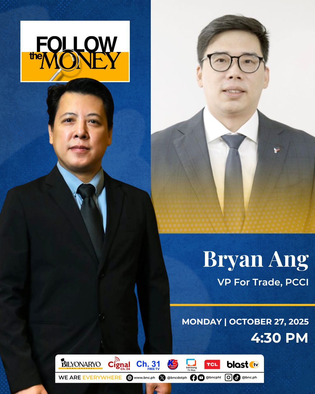 Catch Bryan Ang of PCCI on... - Bilyonaryo News Channel | Facebook