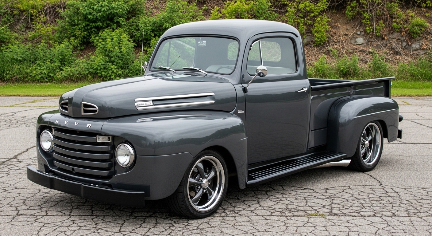 1950 Ford F-1 with 239 flathead V-8 engine