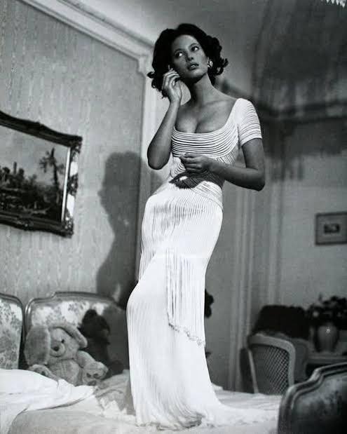 Christy Turlington in Valentino- Le Grand Hotel pictured for Vogue