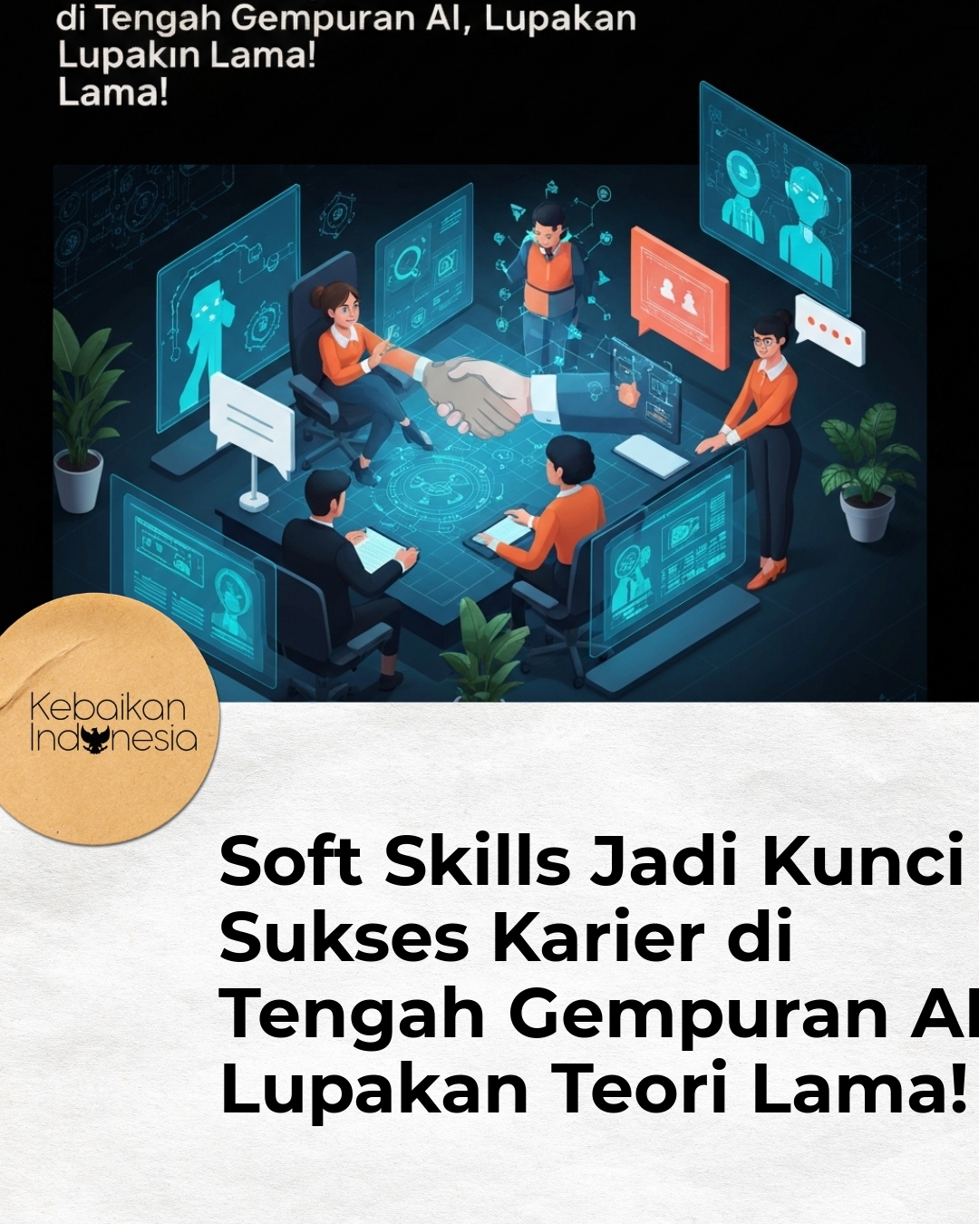 KebaikanIndonesia - Di era AI sekarang, soft skills kayak adaptasi ...