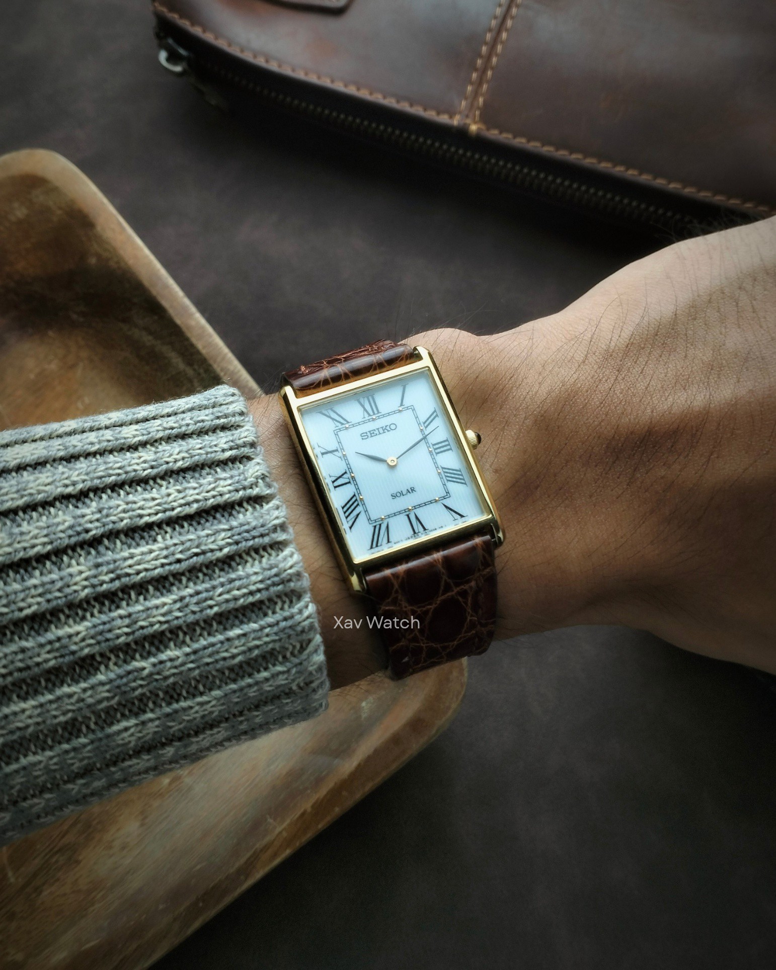 Seiko SUP880 Tank watch offers quiet elegance