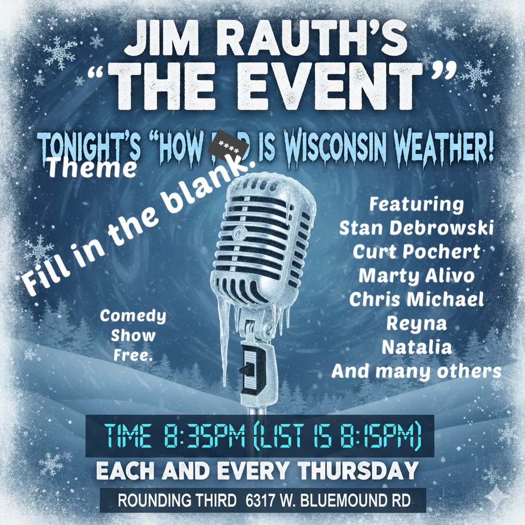 Milwaukee & Surrounding Area Events | Tonight is open mic comedy at 8 ...