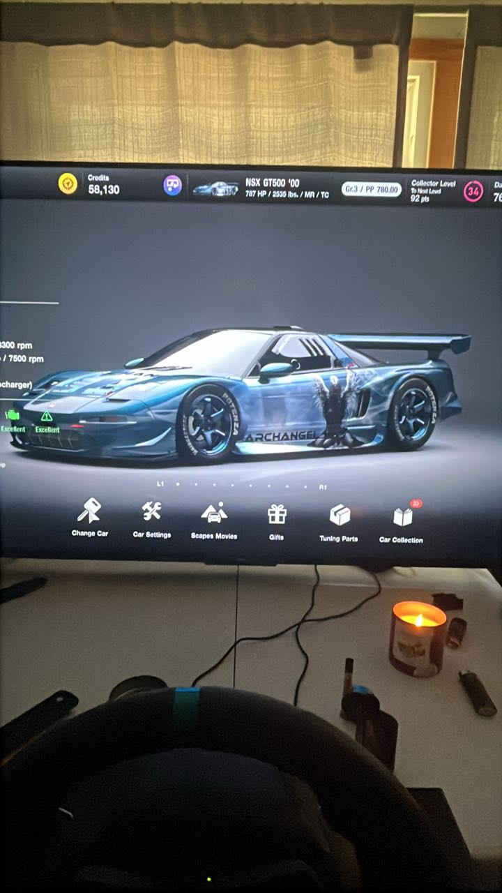 NSX GT500 '00 for PP 800 races in Gran Turismo 7