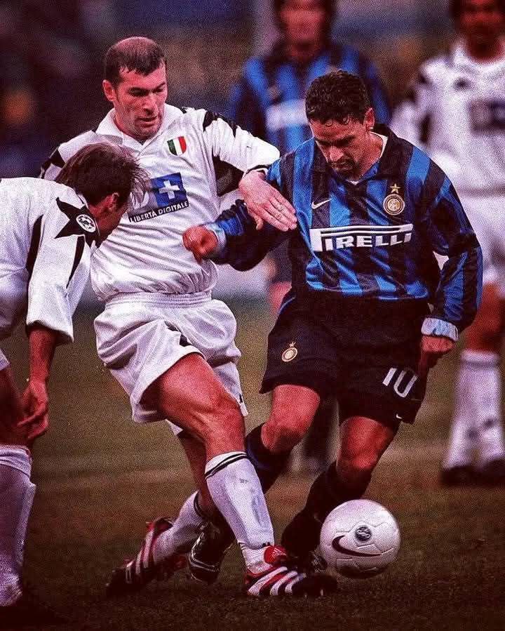 Roberto Baggio vs Zidane and Conte in 1999