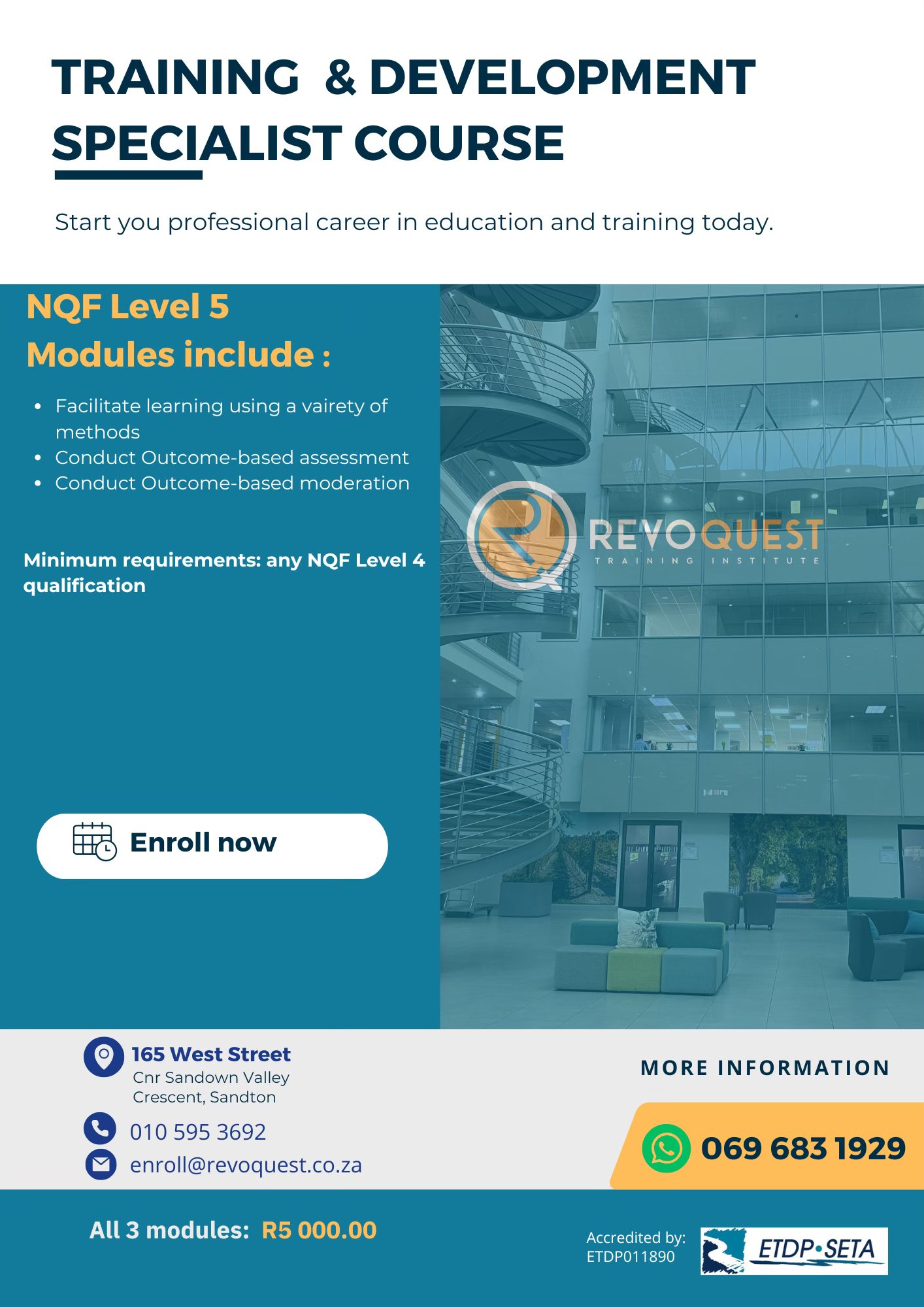 Revo - Advance your career with Revo Quest! Facilitator, Assessor, and ...