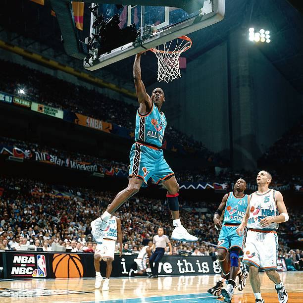The 1996 NBA All-Star Game probably the best sneakers on court