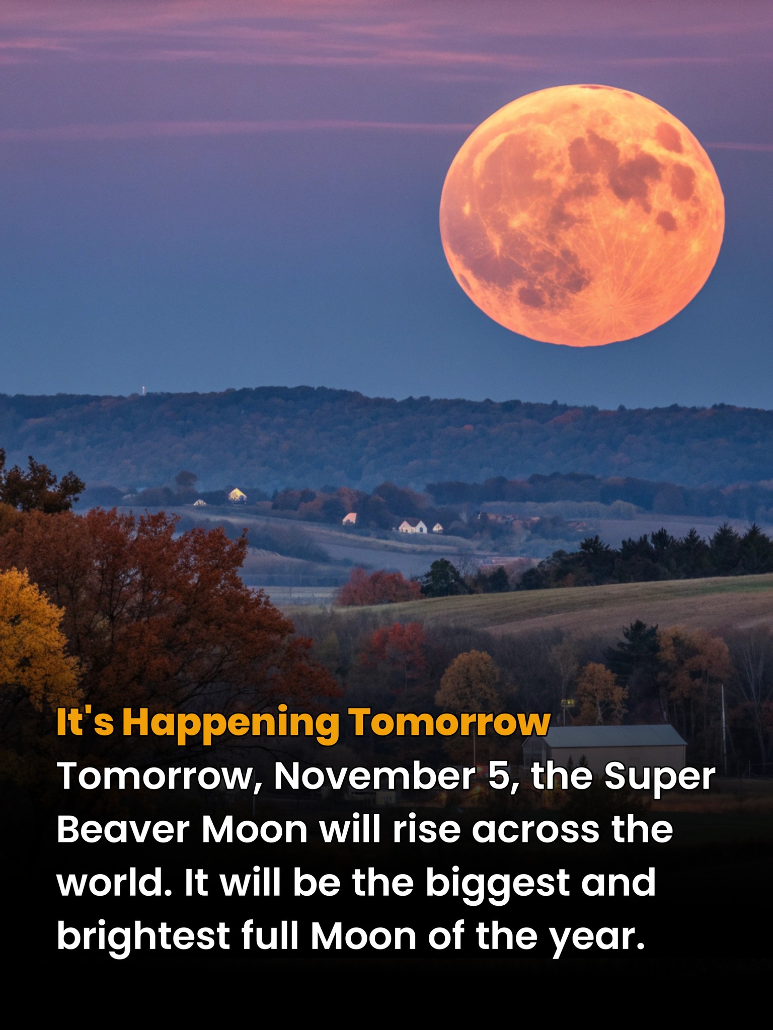 Science - Tomorrow night — the Moon is going to look unreal 🌕🔥 On ...