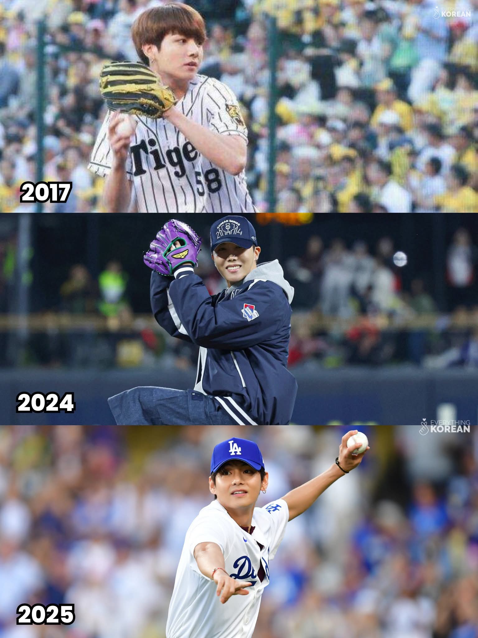 2017 Baseball⚾ Japan league - Hanshin Tigers First Pitch - Jeon