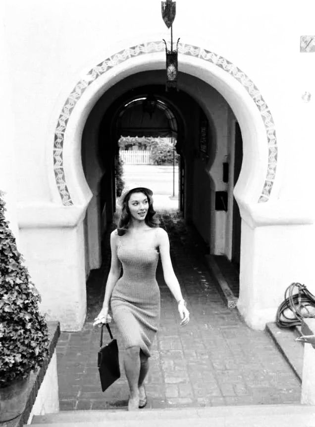 vikki dougan backless dress Dougan's iconic low-back in 1957 ESN-S16913 Maternity V Neck Dress size:44