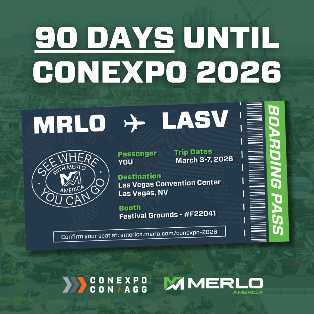 Merlo - Let the countdown begin! Only 90 more days until CONEXPO 2026 ...
