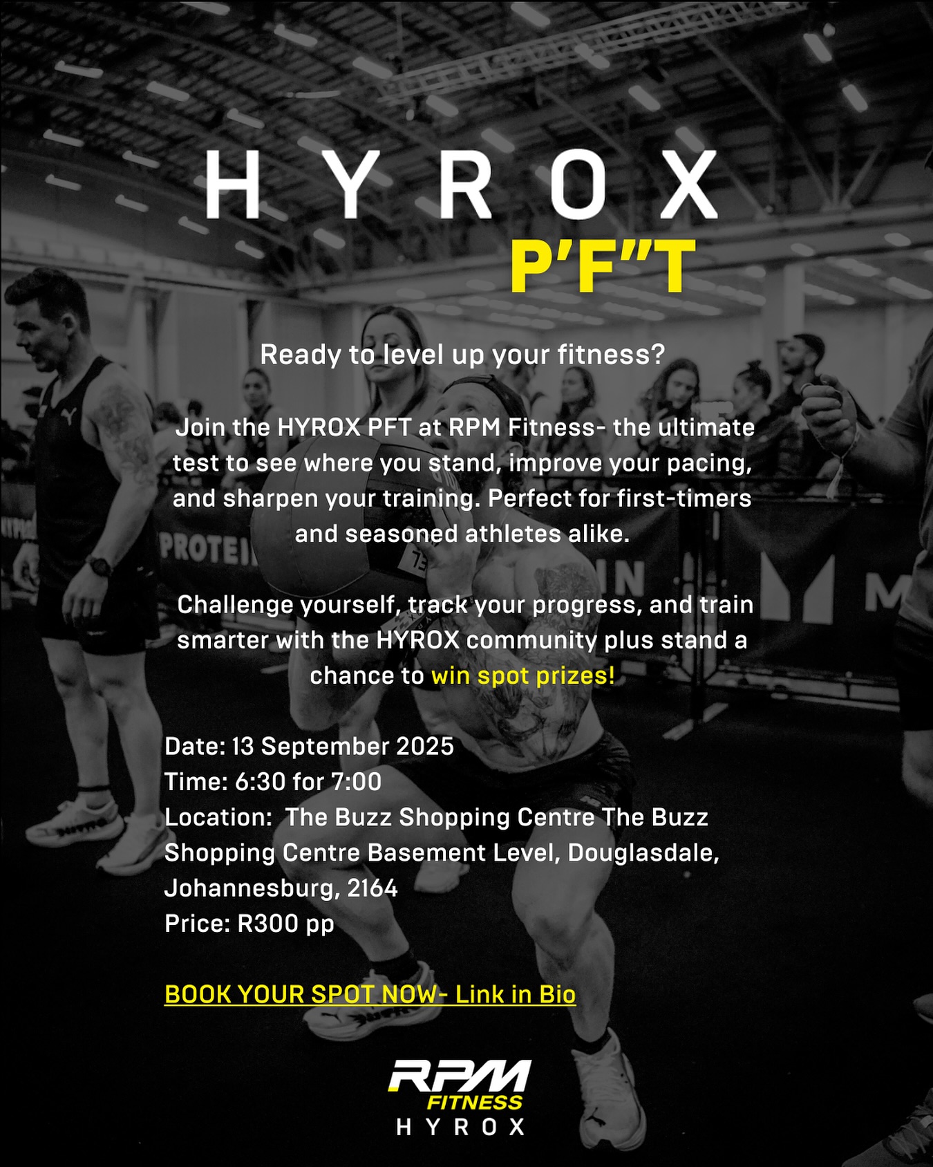 🚨 HYROX PFT is coming to RPM... - RPM Fitness Hyrox Fourways | Facebook