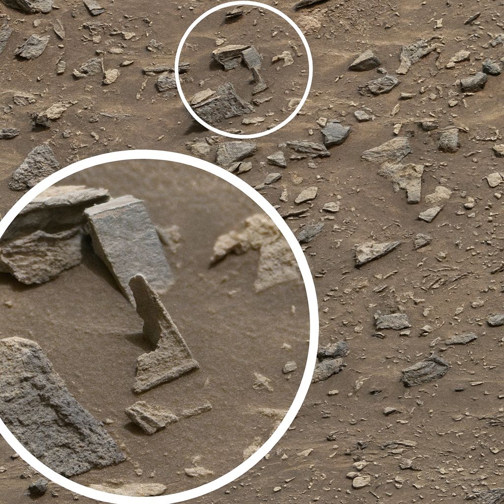 Space - 🪨 Sharp-Edged Rock Fragments on Mars! 🔎 NASA’s rover snapped ...