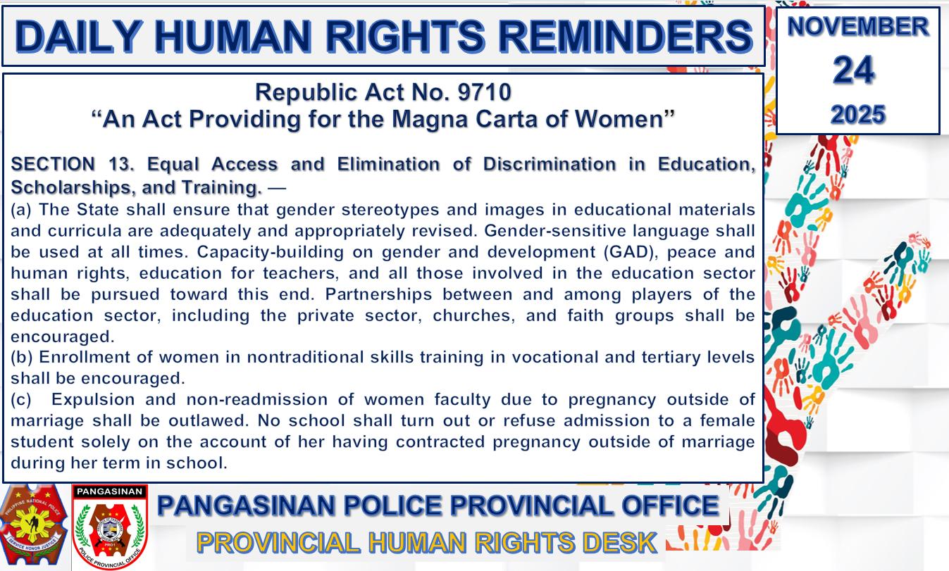 Hrao - Daily Human Rights Reminders for the Month of November 2025 ...