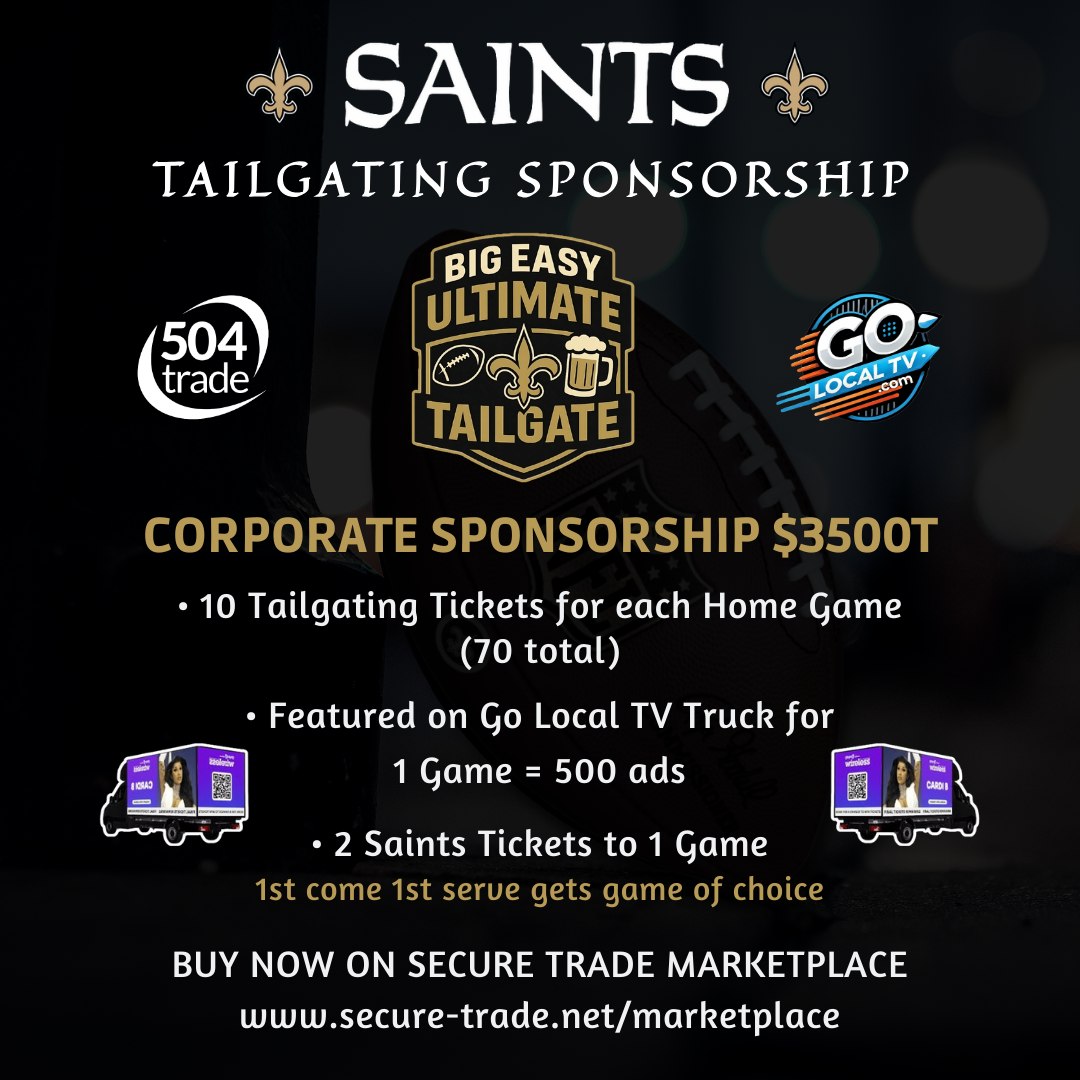 Tandjents - 🔥🏈 Big Easy Ultimate Tailgating + Go Local TV + 504 Trade 🏈 ...
